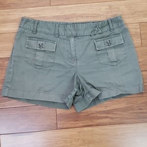 Ann Taylor Loft Army Green Shorts